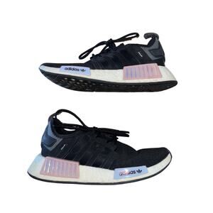 Adidas NMD R1 Athletic Sneakers Black Magic Mauve Shoes Size 7 Running